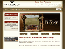 Tablet Screenshot of carrollleather-furniture.com